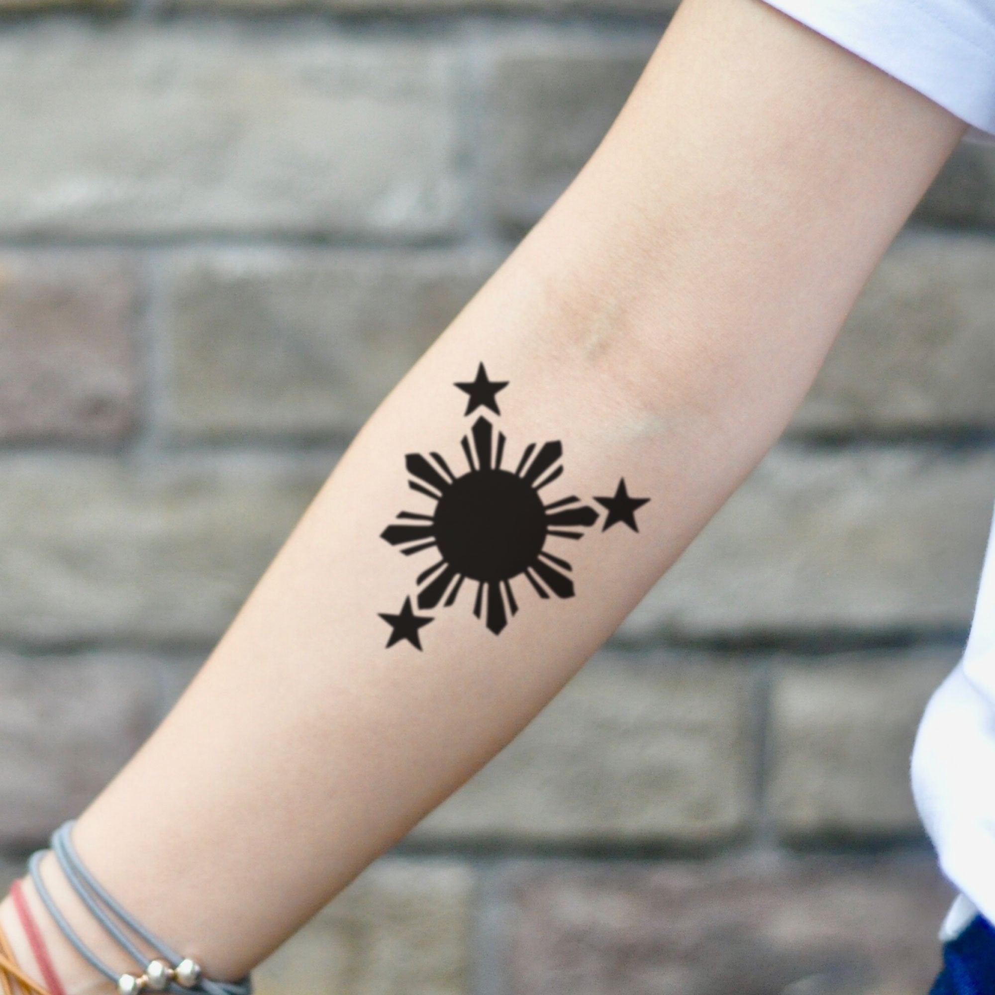 Philippines Filipino Sun Stars Tribal Tattoo 3D Print High Quality