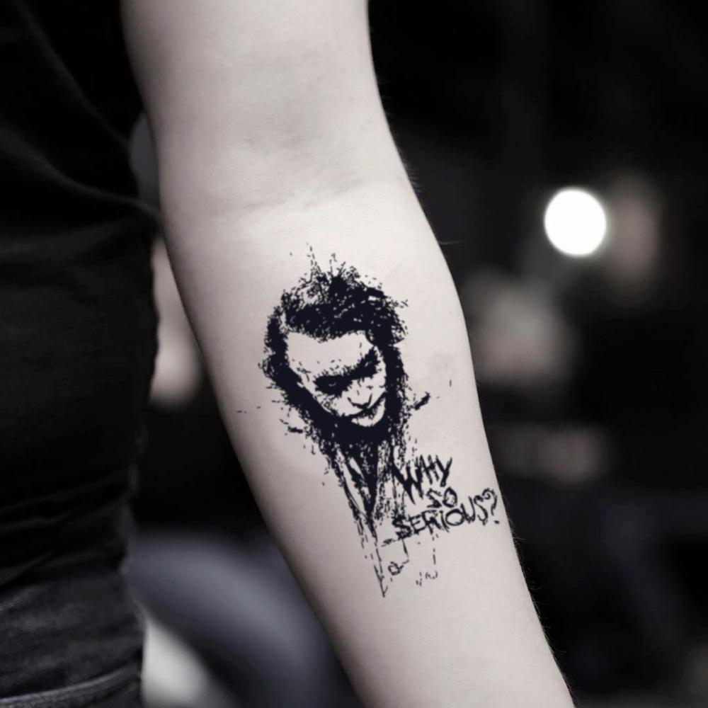 the joker why so serious tattoos