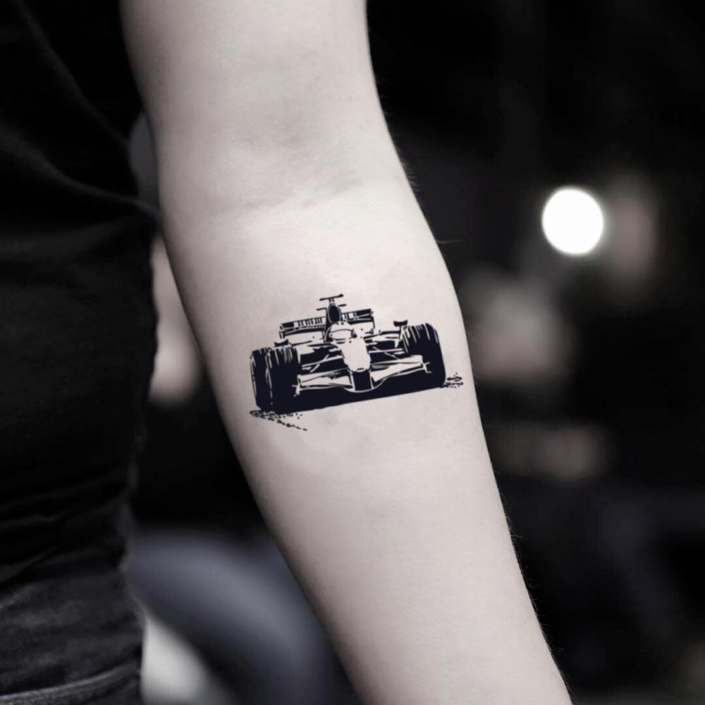 Race Car F1 Temporary Tattoo Sticker - OhMyTat
