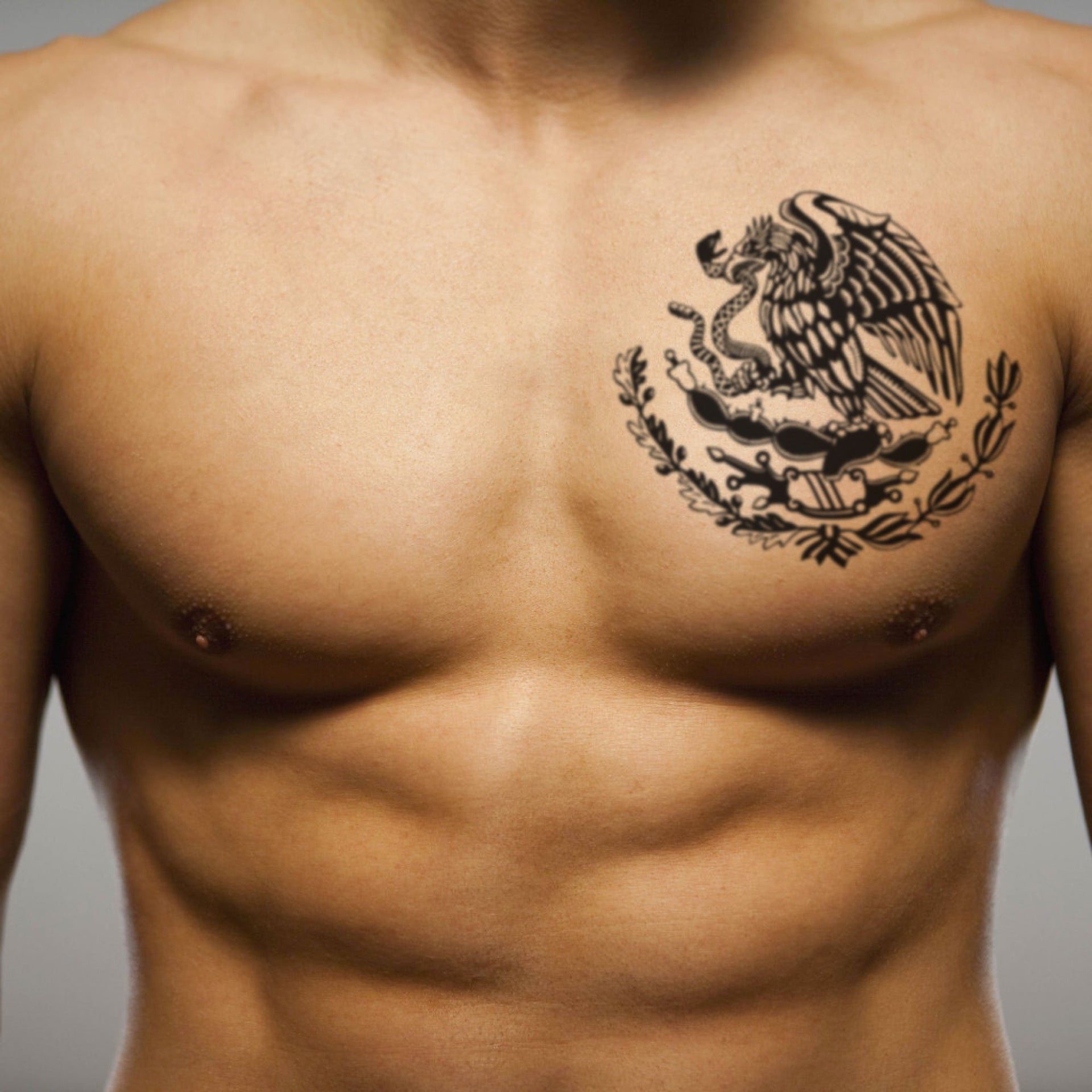 tribal warrior chest tattoos