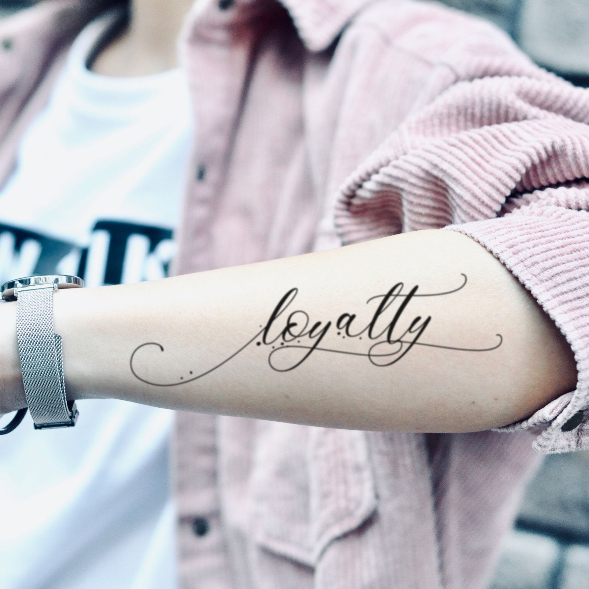Strength Respect Loyalty Script Tattoo – Tattooed Now !