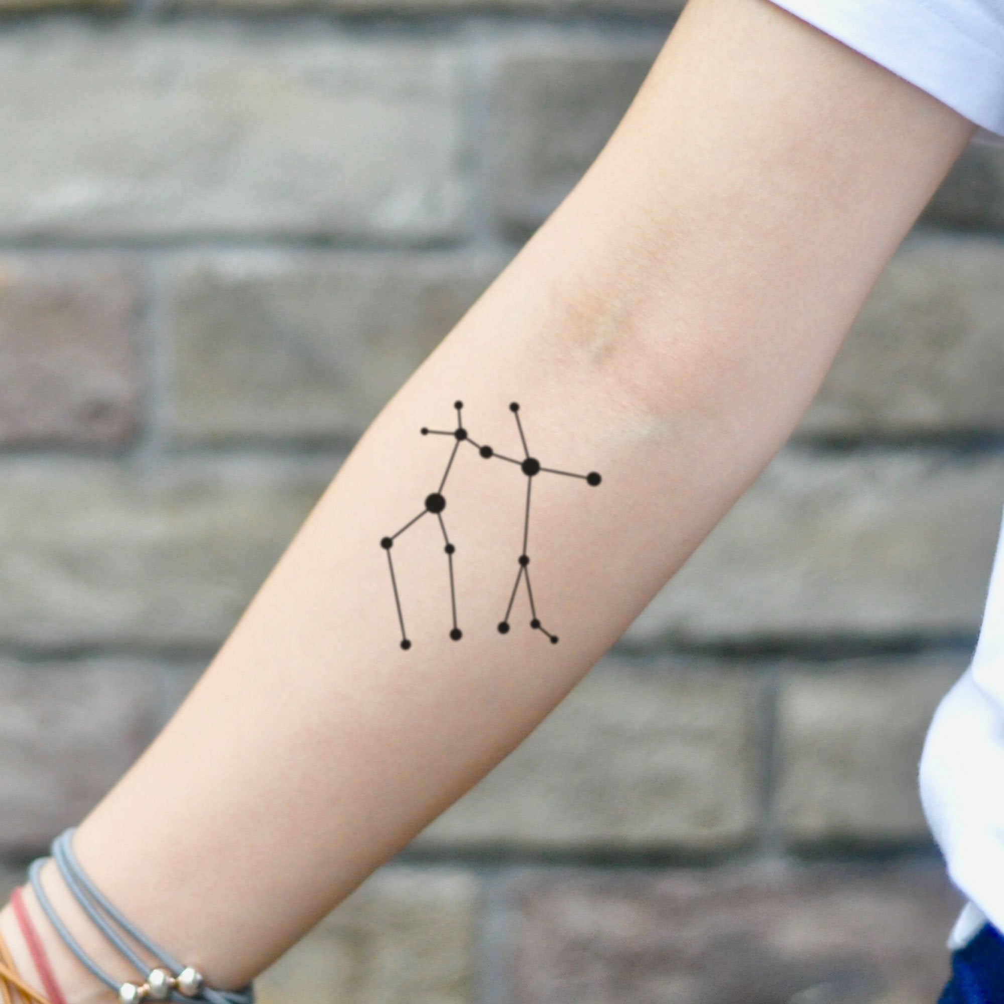 GEMINI Constellation Gemini Sign Tattoo Horoscope Stickers Mini Zodiac  Design Art Realistic Temporary Tattoos Tarot Art Tatouage Temporaire - Etsy
