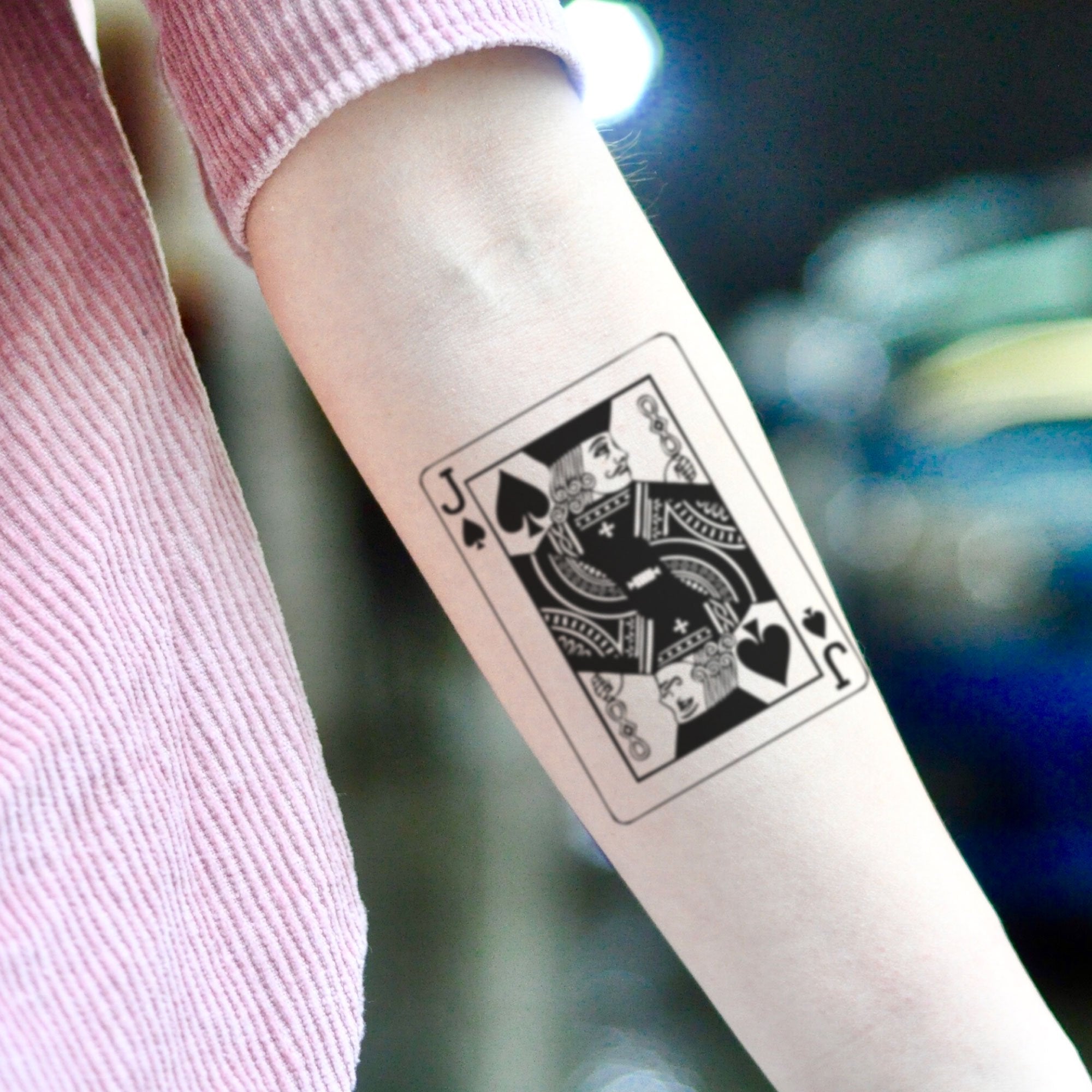 poker hand tattoo | Justin at Kats Like Us Tattoos | Justin | Flickr
